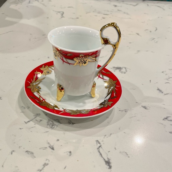 Fine Porcelain Espresso/Coffee set of 6 including 6 cups& 6 saucers, brand new - Picture 2 of 5